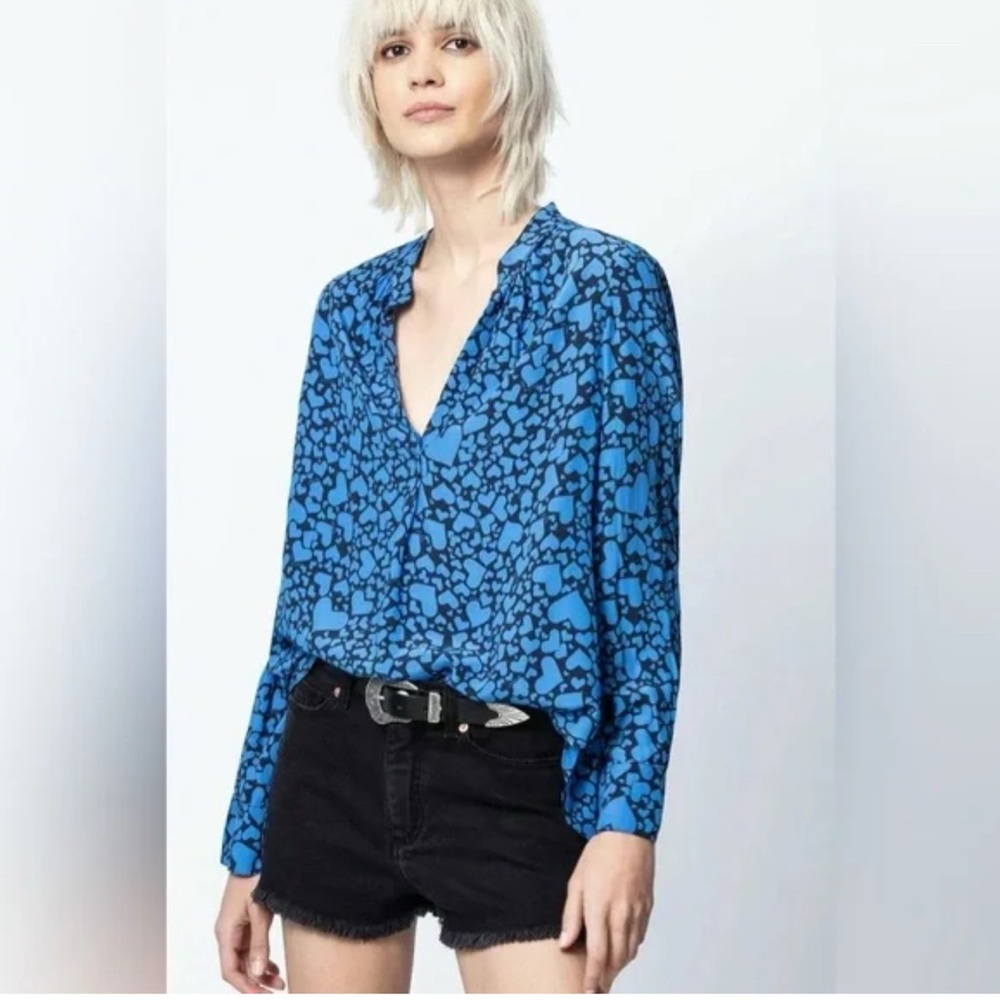 Zadig & Voltaire Heart Tink Blouse - Picture 2 of 6